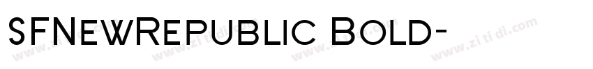 SFNewRepublic Bold字体转换
